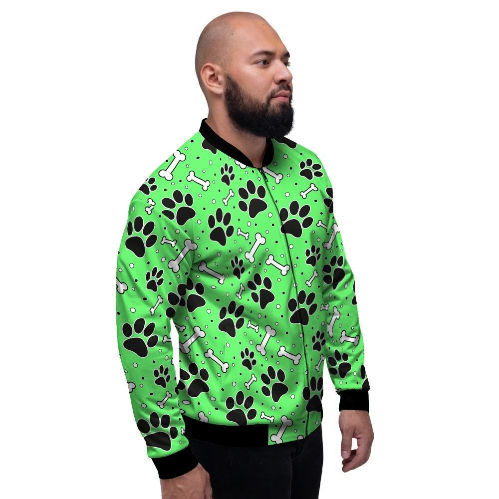 Green Paw Men's Bomber Jacket-grizzshop