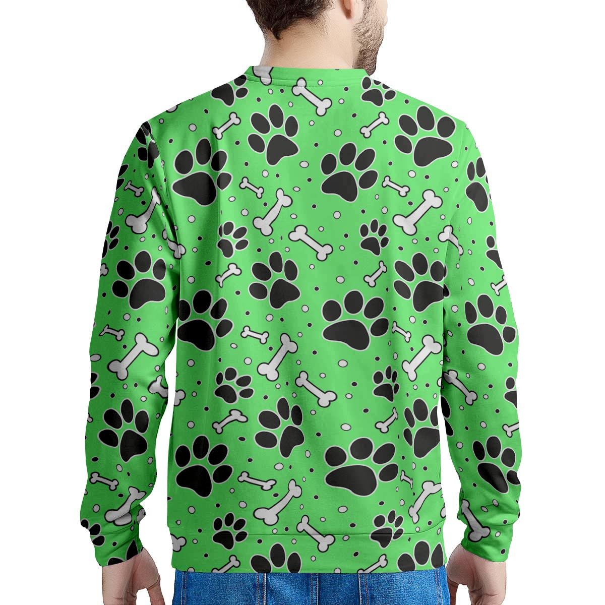 Green Paw Men's Sweatshirt-grizzshop