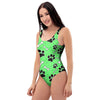 Green Paw One Piece Swimsuite-grizzshop