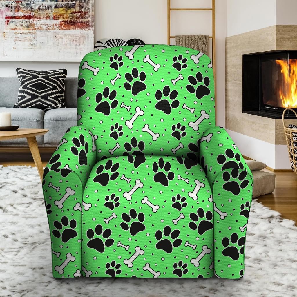 Green Paw Recliner Cover-grizzshop