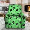 Green Paw Recliner Cover-grizzshop