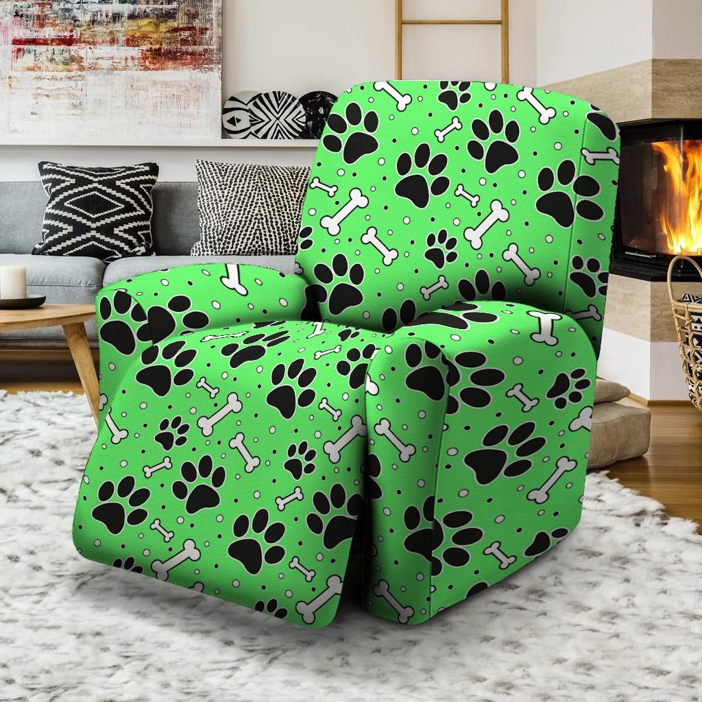 Green Paw Recliner Cover-grizzshop