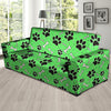 Green Paw Sofa Cover-grizzshop