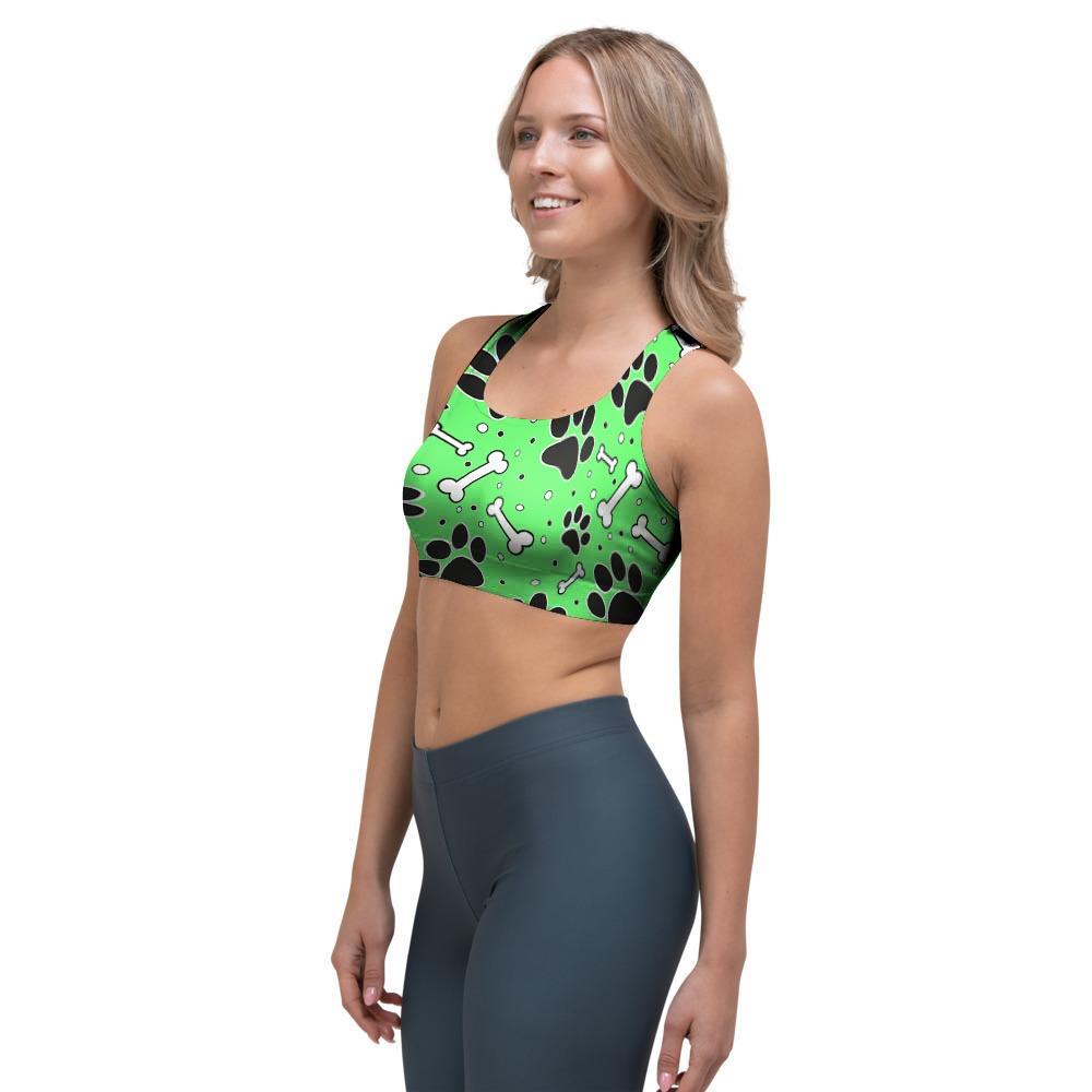 Green Paw Sports Bra-grizzshop