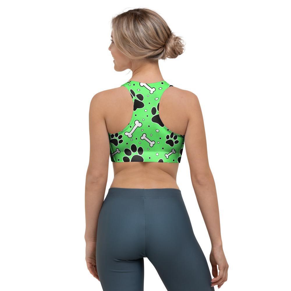 Green Paw Sports Bra-grizzshop