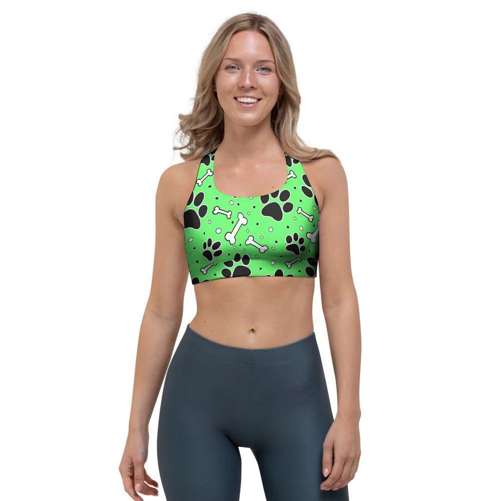 Green Paw Sports Bra-grizzshop