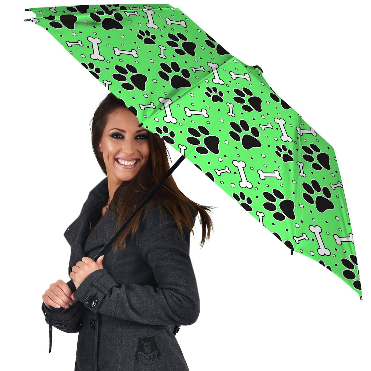 Green Paw Umbrella-grizzshop