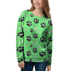 Green Paw Women's Sweatshirt-grizzshop