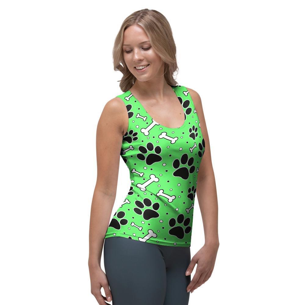 Green Paw Women's Tank Top-grizzshop