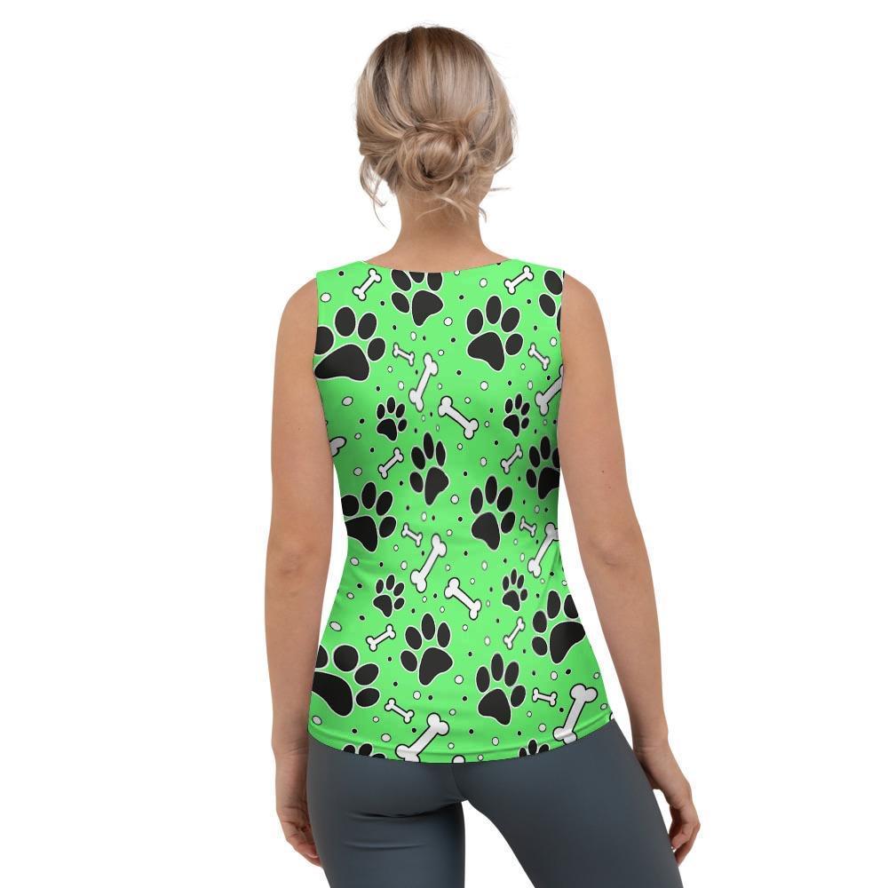 Green Paw Women's Tank Top-grizzshop