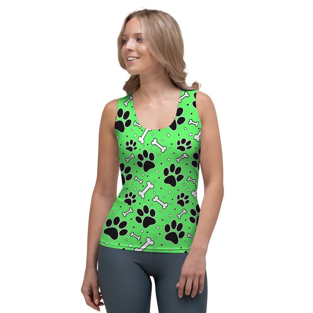 Green Paw Women's Tank Top-grizzshop