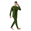 Green Pine Summer Forest Print Men's Pajamas-grizzshop