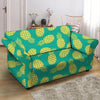 Green Pineapple Print Loveseat Cover-grizzshop