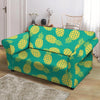 Green Pineapple Print Loveseat Cover-grizzshop