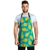 Green Pineapple Print Men's Apron-grizzshop