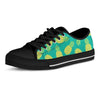 Green Pineapple Print Men's Low Top Shoes-grizzshop