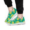 Green Pineapple Print Men's Sneakers-grizzshop