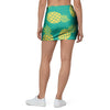 Green Pineapple Print Mini Skirt-grizzshop