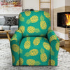 Green Pineapple Print Recliner Cover-grizzshop