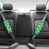 Green Pineapple Print Seat Belt Cover-grizzshop