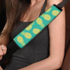 Green Pineapple Print Seat Belt Cover-grizzshop