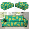 Green Pineapple Print Sofa Cover-grizzshop