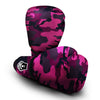 Green Pink And Black Camouflage Print Boxing Gloves-grizzshop