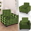 Green Plaid Armchair Cover-grizzshop