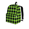 Green Plaid Backpack-grizzshop