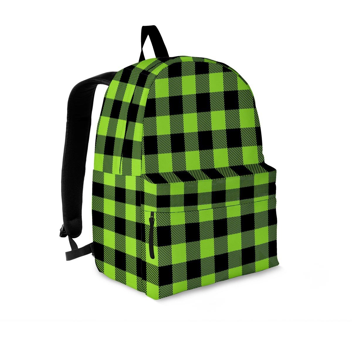 Green Plaid Backpack-grizzshop