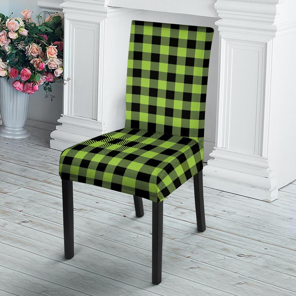 Green Plaid Chair Cover-grizzshop