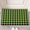 Green Plaid Door Mat-grizzshop