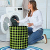 Green Plaid Laundry Basket-grizzshop