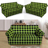 Green Plaid Loveseat Cover-grizzshop