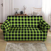 Green Plaid Loveseat Cover-grizzshop