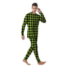 Green Plaid Men's Pajamas-grizzshop