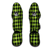 Green Plaid Muay Thai Shin Guard-grizzshop