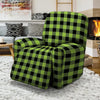 Green Plaid Recliner Cover-grizzshop