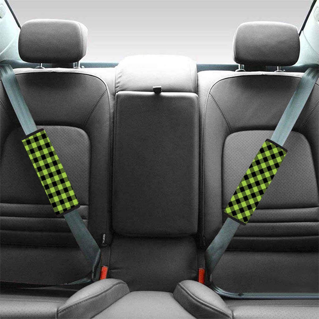 Green Plaid Seat Belt Cover-grizzshop