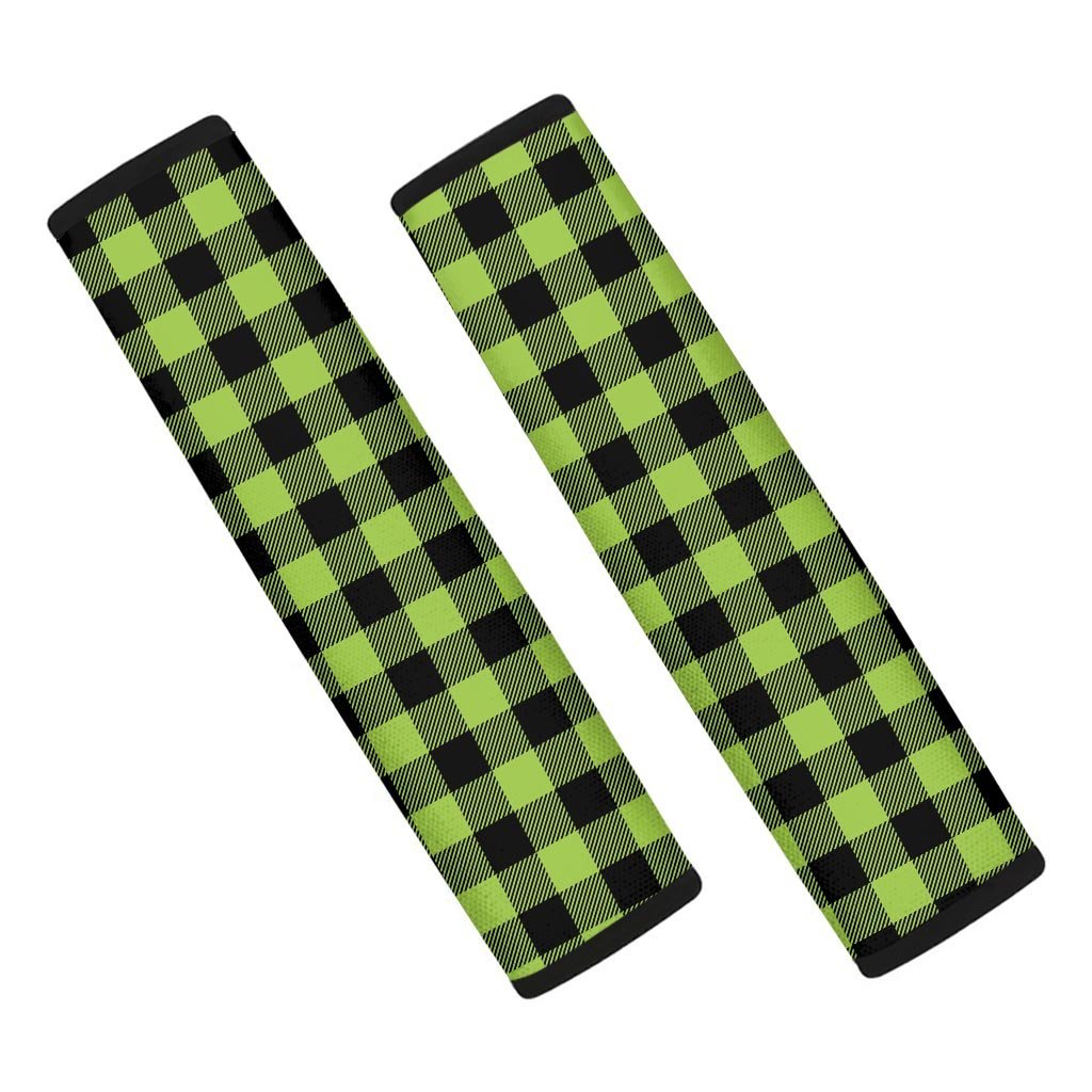 Green Plaid Seat Belt Cover-grizzshop