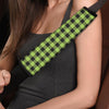 Green Plaid Seat Belt Cover-grizzshop