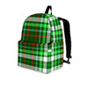 Green Plaid Tartan Backpack-grizzshop