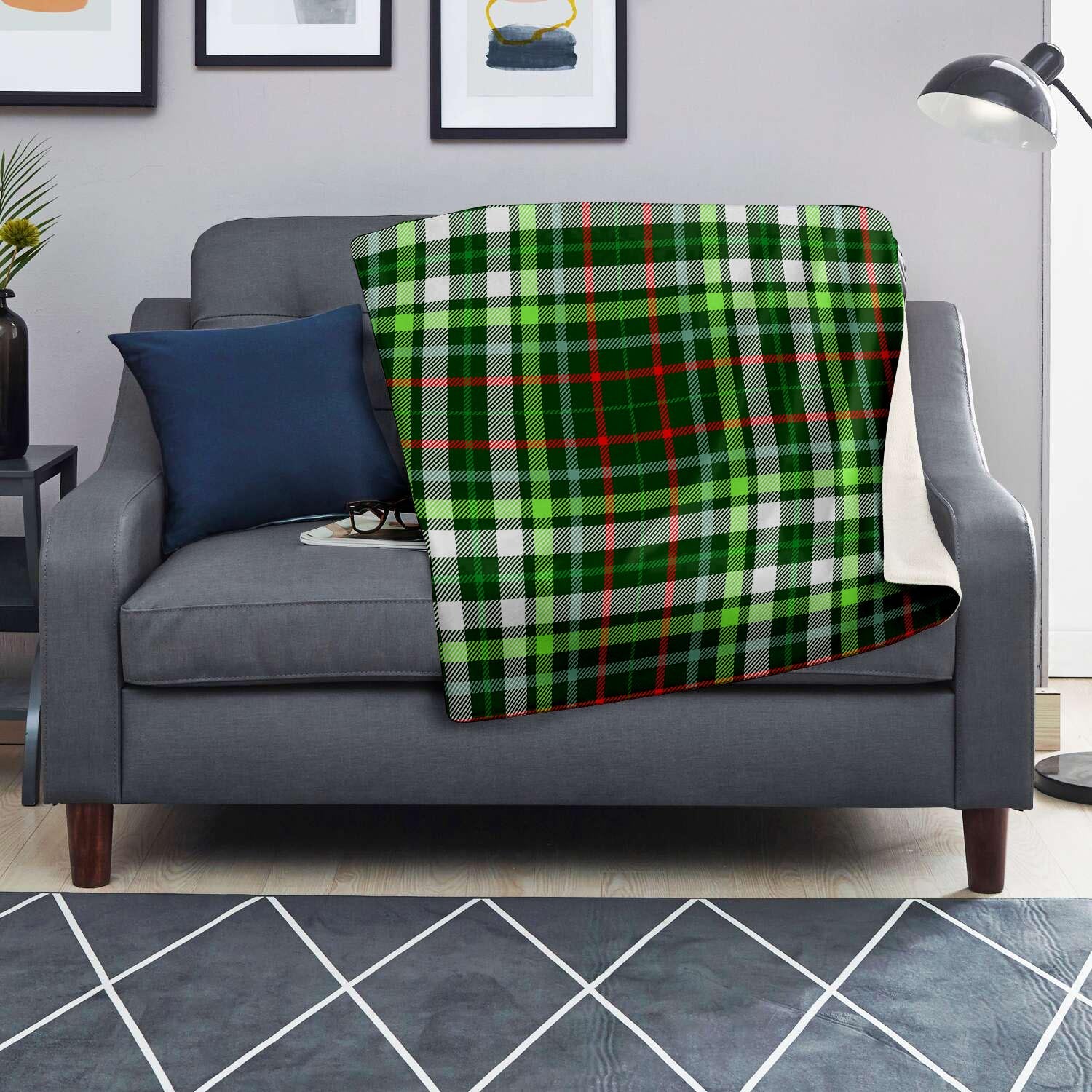 Green Plaid Tartan Blanket-grizzshop