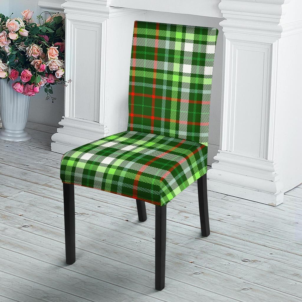 Green Plaid Tartan Chair Cover-grizzshop