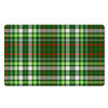 Green Plaid Tartan Door Mat-grizzshop