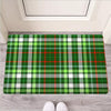 Green Plaid Tartan Door Mat-grizzshop