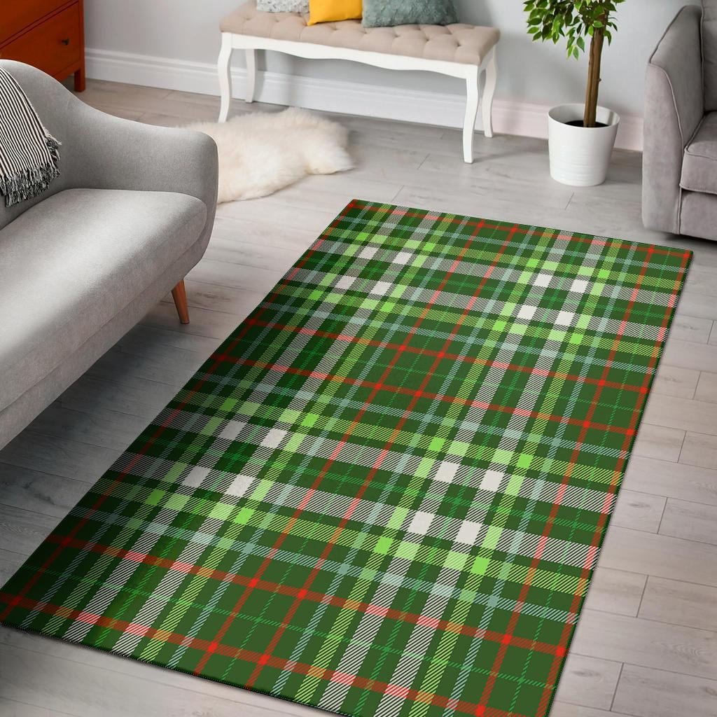 Green Plaid Tartan Floor Mat-grizzshop