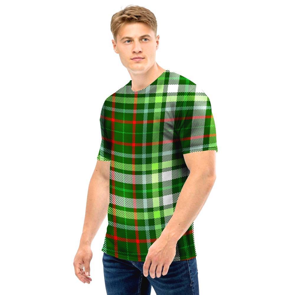 Green Plaid Tartan Men T Shirt-grizzshop