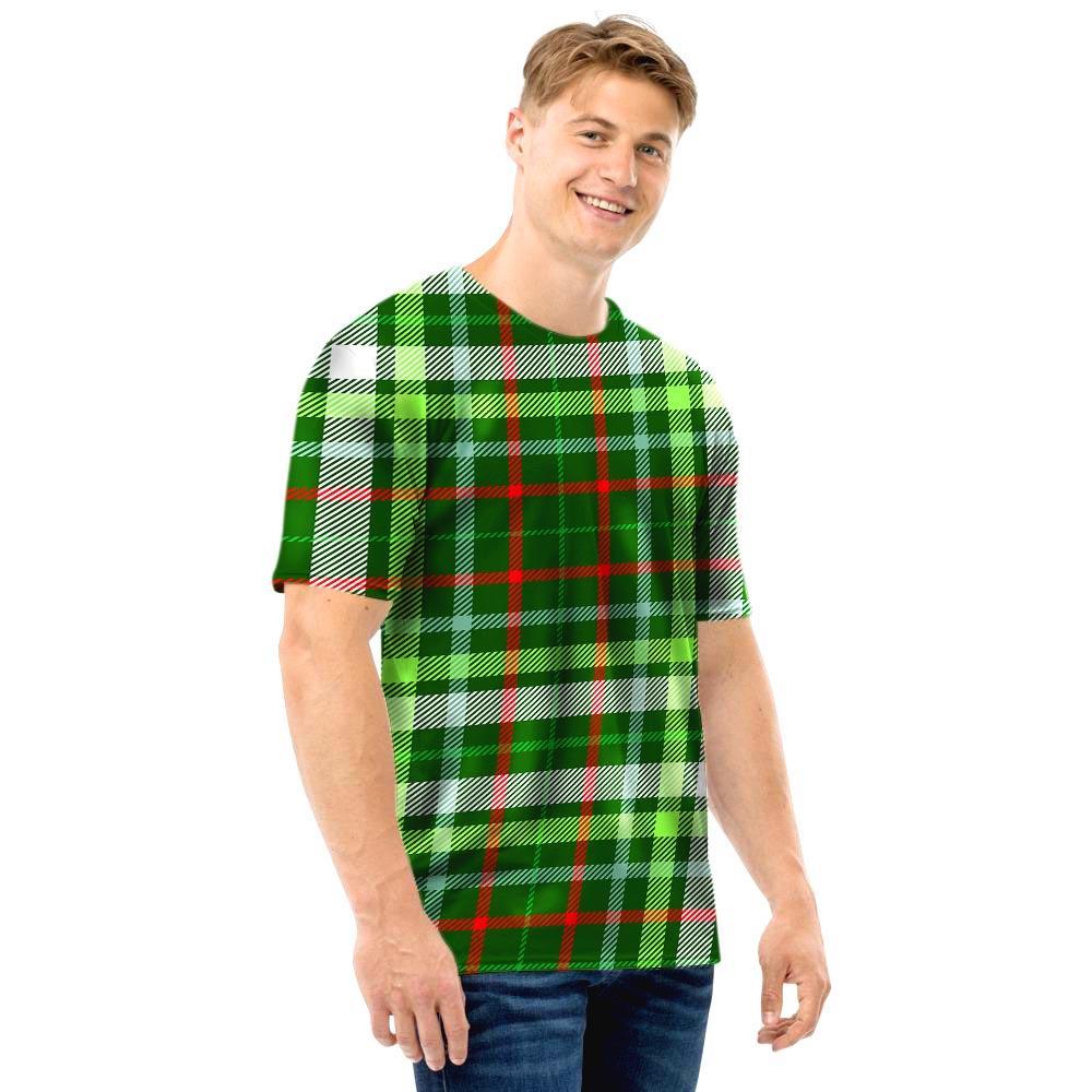 Green Plaid Tartan Men T Shirt-grizzshop