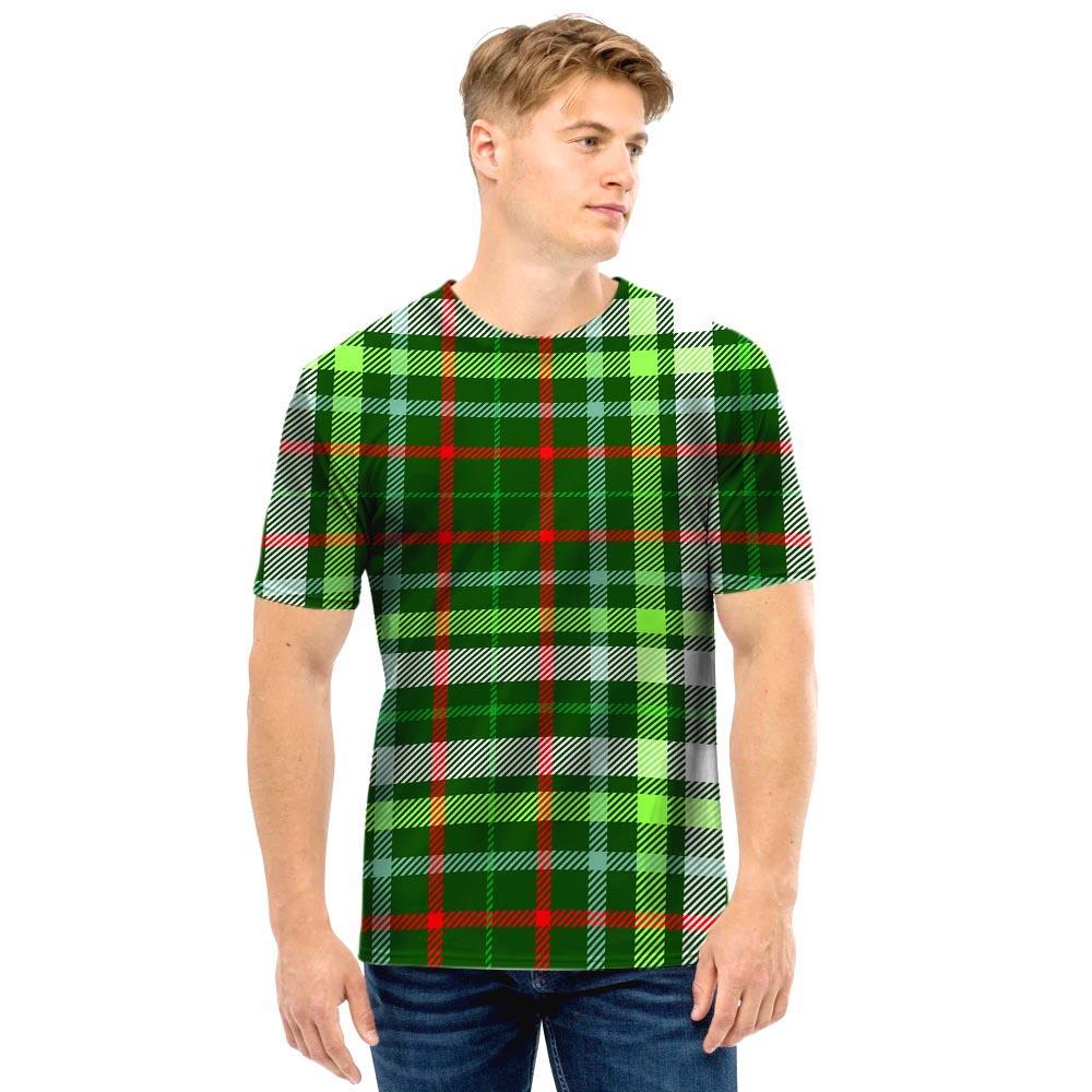 Green Plaid Tartan Men T Shirt-grizzshop